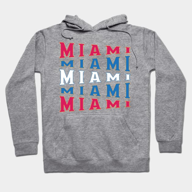 TEXT ART USA MIAMI Hoodie by LAVA-ROMA-NOVA